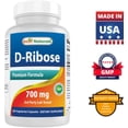 thumbnail image 7 of 3 Pack Best Naturals D Ribose 700 mg 180 Vegetarian Capsules, 7 of 7