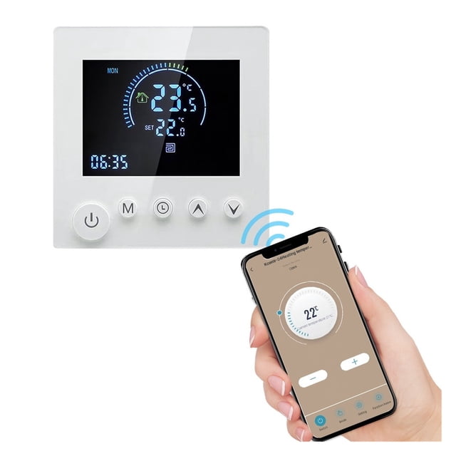 Smart Thermostat NTC Sensor LCD Touch Electric Water Heating Digital Thermoregulator Programmable Temperature Controller ,Save Energy