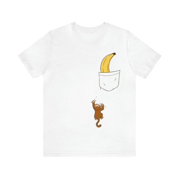 Banana Pocket Shirt With Climbing Monkey