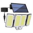 thumbnail image 1 of 280 LED Luz Solar de Pared para Exteriores con Sensor de Movimiento Reflector Solar con 3 Modos de Iluminación Ajustables para Jardín, 1 of 5