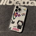 thumbnail image 3 of Sanrio-funda de teléfono con pintura al óleo de Hello Kitty, carcasa anticaída para Iphone 15 14 13 12 11 Pro Max 7 8 Plus X XR XS Max Girl, 3 of 5