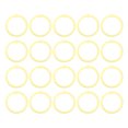 thumbnail image 4 of 20Pcs Book Binder Ring Flexible Loose Leaf Buckle 30mm Paper Single Ring for Cards FilesYellow, 4 of 8
