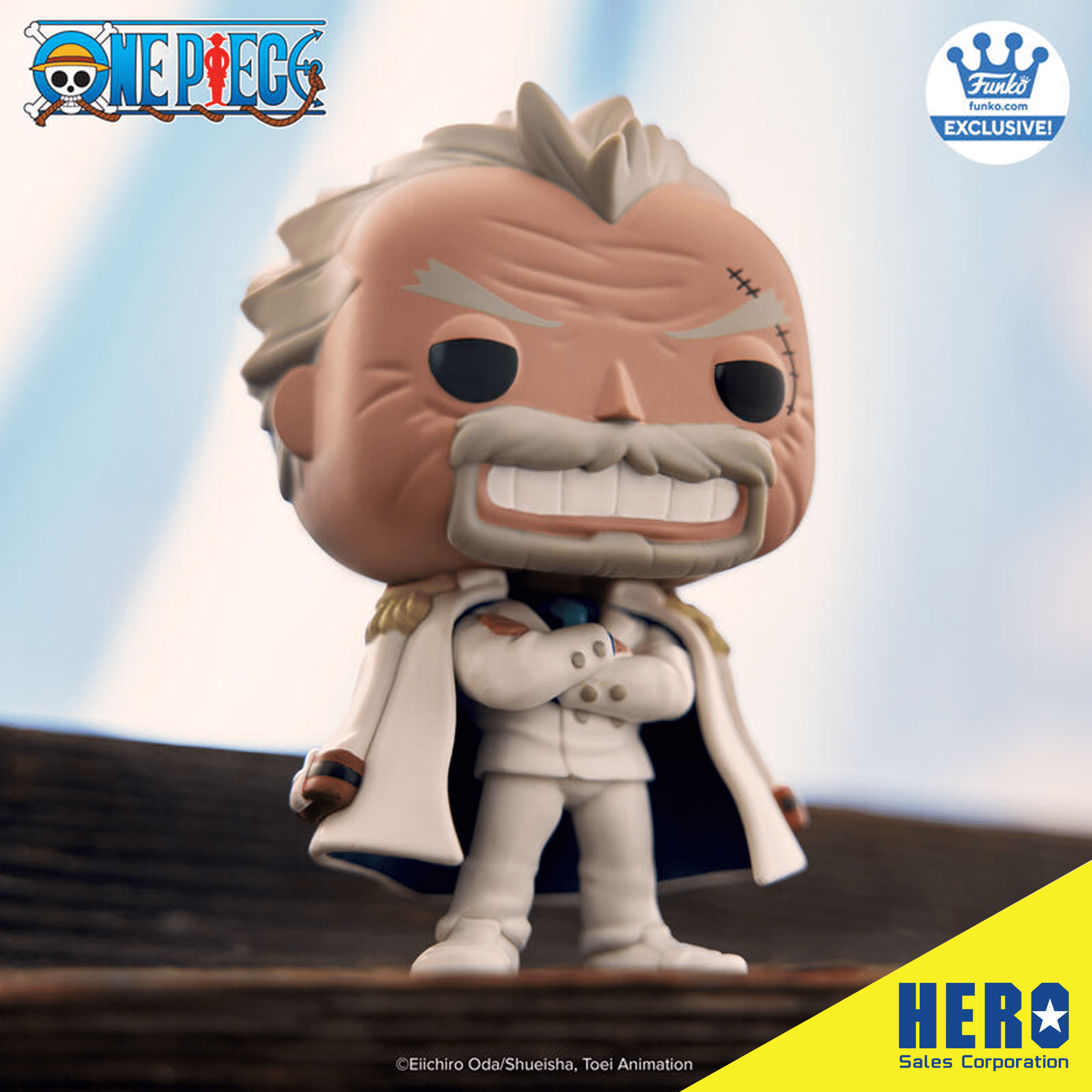 FUNKO POP ONE PIECE MONKEY D. GARP #1850 FUNKO EXCLUSIVE W/ PROTECTOR
