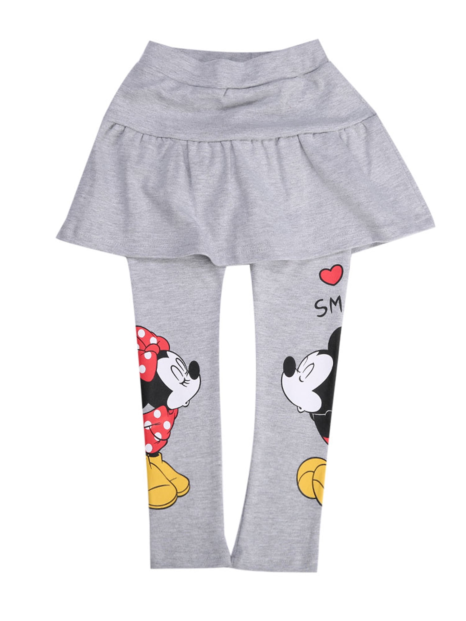 Baby Girls Leggings 3 Pack Cotton Pants Attached Feet Trousers 0-3 Months
