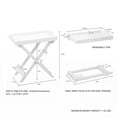 thumbnail image 4 of Lavish Home Folding End Table with Removable TV Tray, White, 4 of 8