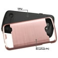 thumbnail image 2 of LG Spree / VS425 / K4 Hybrid Metal Brushed Shockproof Tough Case Cover, 2 of 3