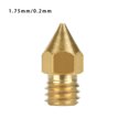 thumbnail image 2 of 3D Printer Nozzle Brass Extrude Head Mini Portable nozzle brass 3d printer Brass Nozzle Firm Printer Thread, 0.2mm/1.75mm, 2 of 9