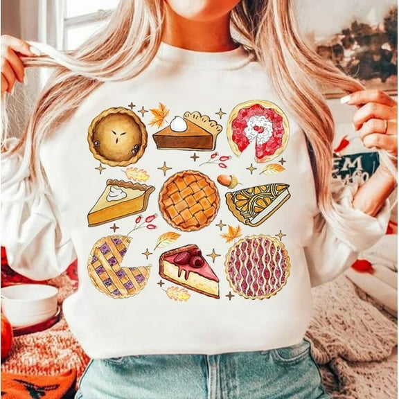 Pumpkin Pie Thanksgiving Sweatshirt, Retro Fall SWEAT Sweatshirt for Holiday Dinners, Cute Autumn Shirt, Cozy Seasonal Apparel for Pie Lovers BO120761