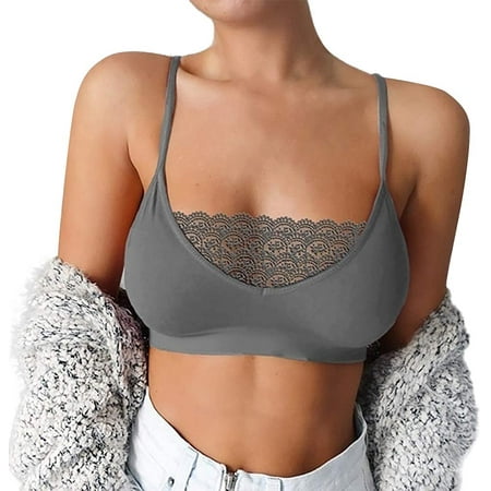 

Floral Lace Bralette for Women Camisoles Racerback Crop Top
