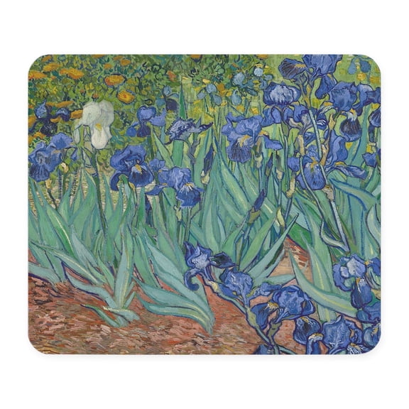 CafePress - Irises By Vincent Van Gogh Mousepad - Non-slip Rubber Mousepad, Gaming Mouse Pad