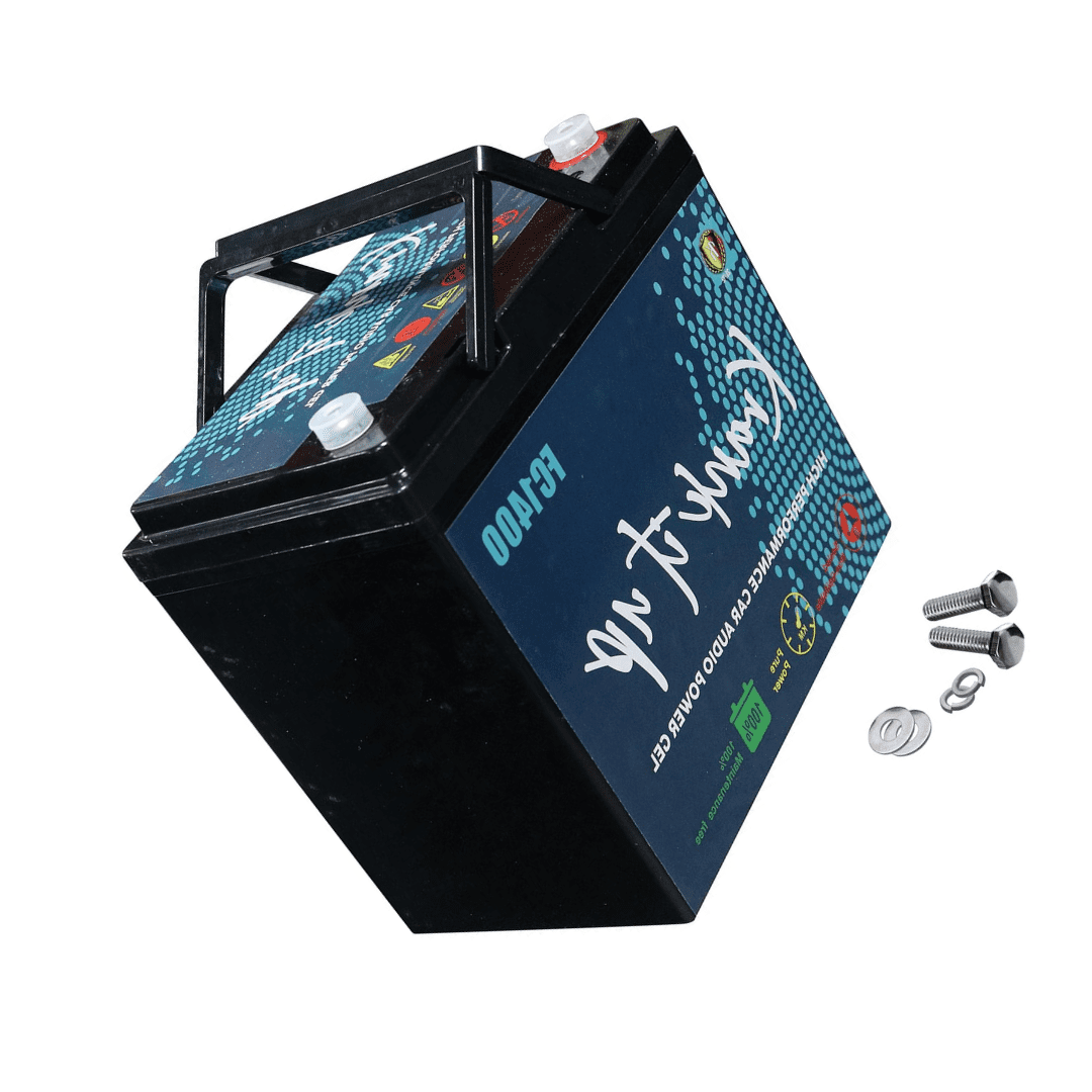 Krank It UP FC1400 12V Power Cell Battery – 1500 Watts / 60Ah AGM Power Supply for Car Audio Systems
