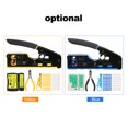 thumbnail image 4 of Kit de herramientas de crimpado RJ45, todo en uno, crimpado de paso, 4 of 7