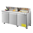 thumbnail image 1 of VEVOR Réfrigérateur Commercial de 72 Po L, Table Réfrigérée de Préparation de Sandwich de 18,7 Pi3, Méga Réfrigérateur de Préparation des Aliments avec 18 Poêles et Planche à Découper, 1 of 9