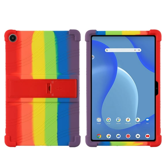 Golden Sheeps Compatible for Walmart Onn 10.4" 2023 Release(Model: 100110603) Silicone Case with Stand (Rainbow)