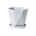 thumbnail image 2 of Hvmvliv Flower Pot Thickened Large Plastic Flower Pot for Balcony Household - 15.5x14.5cm Plant Planting Potted with Saucer and Drainage Holes Gray, 2 of 6