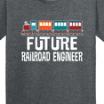 thumbnail image 4 of Inktastic Future Railroad Engineer Train Youth T-Shirt, 4 of 5