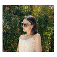 thumbnail image 3 of 2 Gafas De Sol De Moda Estilo Retro Uv400 Para dama Malubero Negro y Beige, 3 of 4