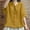 Yellow#07, variant on Wowcloth Fashion Women's autumn V - Neck 3/4 Sleeve Solid Casual Blouse with Buttons