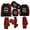 Black, variant on Odeerbi Matching Family Christmas Pajamas Sets Baby Romper Jumpsuits Parent-Child Family Wear with Pet Dog 2025 Fashion Xmas Snowman Print Top Pants Suit Loungewear Sleepwear Jammies for Baby