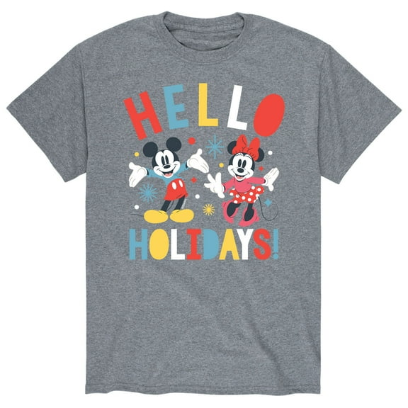 Mickey & Friends - Hello Holidays - Men's Short Sleeve Graphic T-Shirt