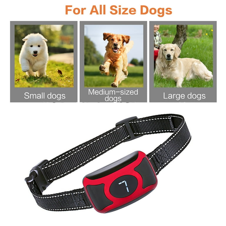 Dog barking collar non barking training rechargeable anti barking collar