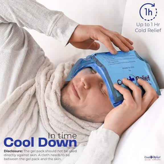 Reusable Long Lasting Ice Pack for Injuries - Flexible When Frozen Use for Hot/Cold | Can Be Cut Into 2 Ice Packs
