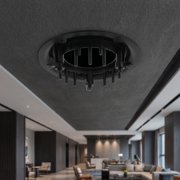 ibasenice Black Round Wall Ceiling Speaker Grille Base, for Home Audio and Surround Sound Systems