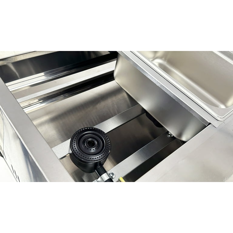 7 Gallon Propane Fryer, Double Deep Fryer, Commercial