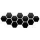thumbnail image 3 of 6/12 piezas 3D hexagonal espejo pegatina de pared oro rosa DIY TV fondo sala de estar pegatinas decoración de pared dormitorio baño decoración del hogar, 3 of 5