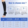 thumbnail image 5 of 2 Pairs Open Toe Zipper Medical Sport Copper Compression Socks With Anti-slip Silicone for Women & Men Circulation 15-20 mmHg is Best Support for Athletic Running Cycling, Nursing, Travel, 5 of 6