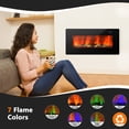 thumbnail image 3 of Resenkos Fireplace Heater,Electric Fireplace, 36 Inch Electric Wall Mounted Freestanding Fireplace with Remote Control-Black, 3 of 10