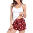 thumbnail image 3 of Attraco Women's Two Piece Pajamas Sets Cotton Tank Tops with Rayon Shorts Sleepwear, 3 of 6