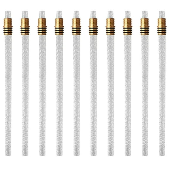 10 Pcs Wine Bottle Torch Wick Washers Torch Wicks Replacement Oil Lamp Wicks Ceramic Wick Holder Tiki Wicks Replacement