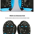 thumbnail image 4 of Adults Hand Paddles Gloves for Swim Training Water Resistance Workout Fitness performance building upper body strength blue（M）, 4 of 5