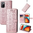 thumbnail image 6 of for Xiaomi Poco X3 GT (Not Poco X3) Cartoon Cute Wallet Case,Cat Dog Style Flip Phone Cover with ID Card Holder PU Leather Cases for Xiaomi Poco X3 GT MG Rose Gold, 6 of 13