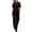 Black, variant on Plus Size Track Suits for Women Set Loungewear Casual Set for Women Classic Short Sleeve Crew Neck T-Shirt with Straight Leg Sweatpants Soft Tracksuit Black M