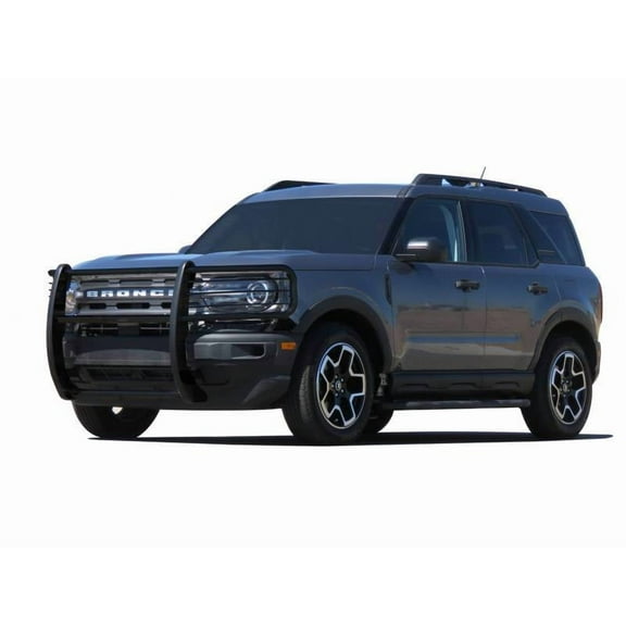 Black Horse Grille brush Bumper Guard Modular Black Compatible with 2021-2024 Ford Bronco Sport-17FP11MA