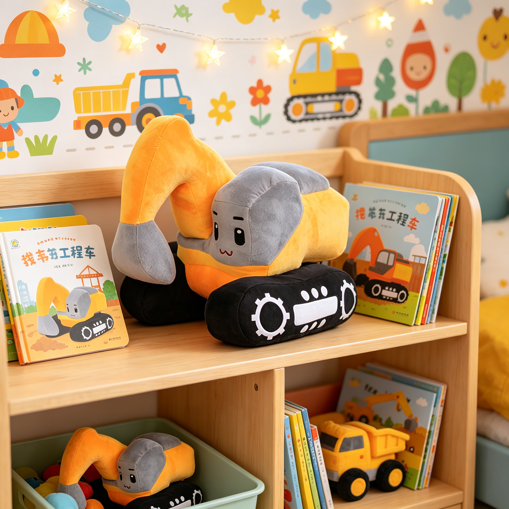 BESTSKY 2026 New Doll Excavator Toy&Cuddly Pillow Ideal for Boys&Kids Birthday Surprise Stuffed Owl Dinosaur Weighted Stuffed Animal Toy Bear Funny Dog Teeth Two Year Old Toys Easter Stuffed