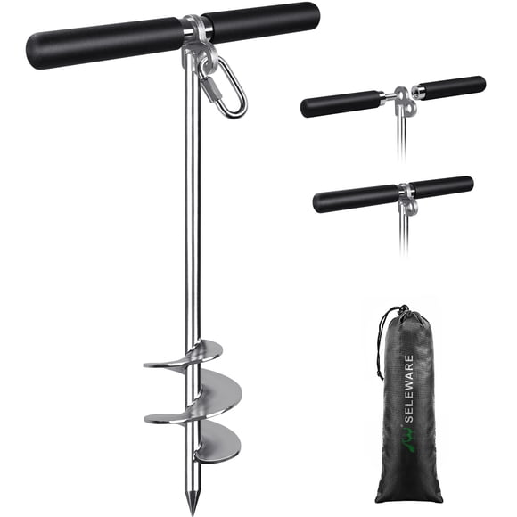 Ancla de Arena SELEWARE 17" para Botes, Jet Skis y Kayaks de Acero Inoxidable