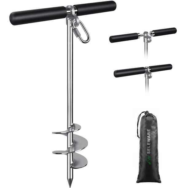 Ancla de Arena SELEWARE 17" para Botes, Jet Skis y Kayaks de Acero Inoxidable