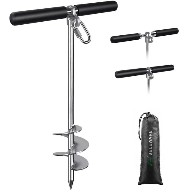Ancla de Arena SELEWARE 17" para Botes, Jet Skis y Kayaks de Acero Inoxidable