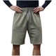 thumbnail image 2 of pstuiky Hombres bajos, Pantalones cortos casuales de verano para hombre, de color liso, con cintura elástica y bolsillo con cordón. Pantalones cortos cargo, 2 of 5