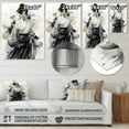 thumbnail image 4 of Designart "Asian Art Stylish Illustration I" Asian Metal Wall Decor, 4 of 5