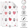 thumbnail image 3 of GZHJMY Valentine's Day Paw Kitchen Dish Towel 1 Pack, Soft Absorbent Dishcloths Reusable Hand Towel Washable Tea Towels for Home Kitchen Bar Table Decor, 28 x 18 Inch Washcloths Decorative Towels, 3 of 7