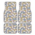 thumbnail image 1 of Fotbe Cute Rabbit Juego de 4 Tapetes para Auto con Estampado – Alfombrillas de Goma Reforzada, Diseño Antideslizante, Protección para Todo el Año – Vehículos, Autos, Camionetas y SUVs, 1 of 7