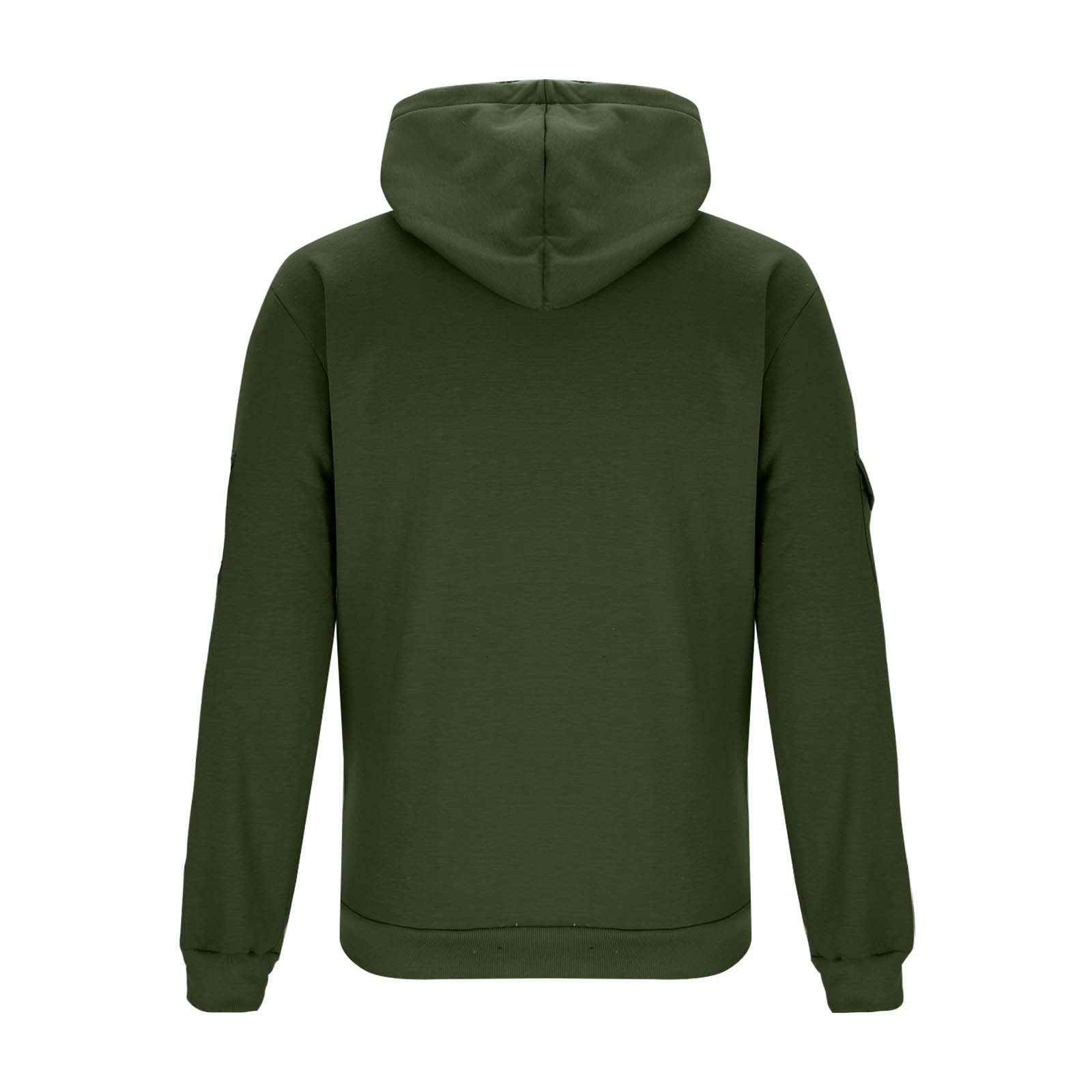 BiZtdJrK Army Green Mens Sherpa Lined Hoodie Jackets Winter Thermal Full Zip Hooded Sweatshirt with Pockets L