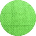thumbnail image 1 of Ahgly Company Indoor Round Solid Green Modern Area Rugs, 7' Round, 1 of 4