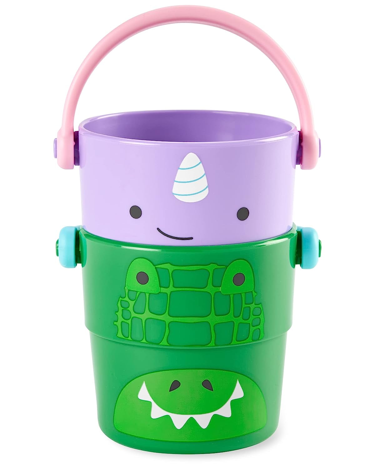 Skip Hop Zoo Stack and Pour Baby Bath Toy Set, 5-Piece for Ages 9m+
