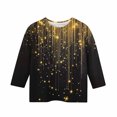 thumbnail image 5 of SERTGUTR Kids Christmas Print 3/4 Long Sleeve Round Neck Casual Comfortable Festive Everyday Top Christmas Gifts for Children 3-12 Years(Multicolor#1,7 Years), 5 of 7