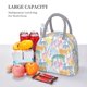thumbnail image 5 of Fotbe Zebra Colourful Bolsa de Almuerzo con Estampado, Lonchera Aislada, Contenedor de Comida Reutilizable Tipo Cooler a Prueba de Fugas, 5 of 6